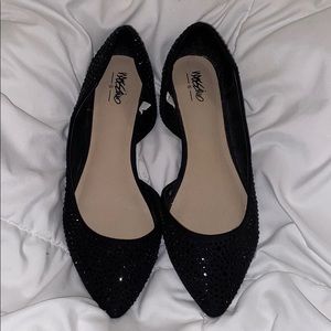 Mossimo Black Sparkle Rhinestone Flats